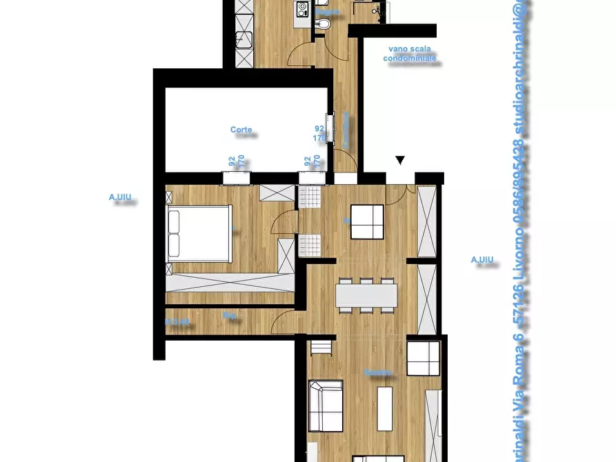 Immagine 13 di Trilocale in vendita  in Borgo Capuccini 179 a Livorno
