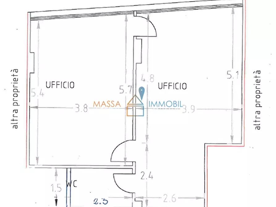Immagine 13 di Ufficio in affitto  in Via Cavour 3 a Carrara