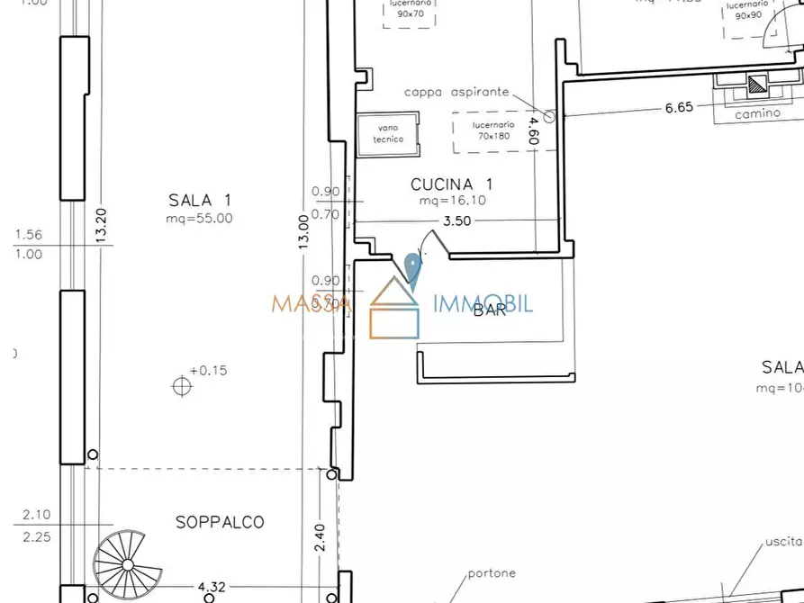 Immagine 55 di Locale commerciale in vendita  in Via Democrazia 64 a Massa