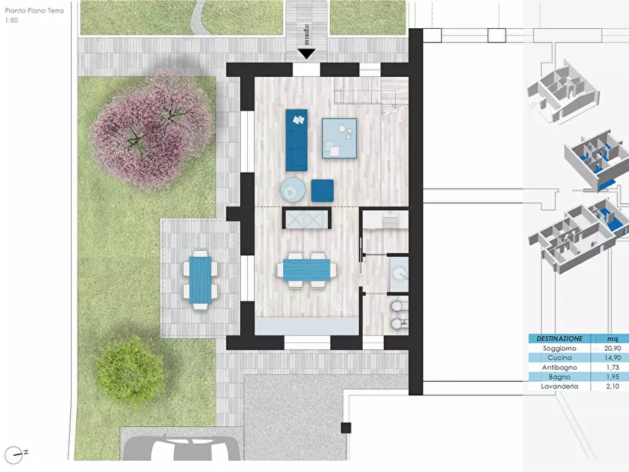 Immagine 8 di Casa bifamiliare in vendita  a Castelbellino