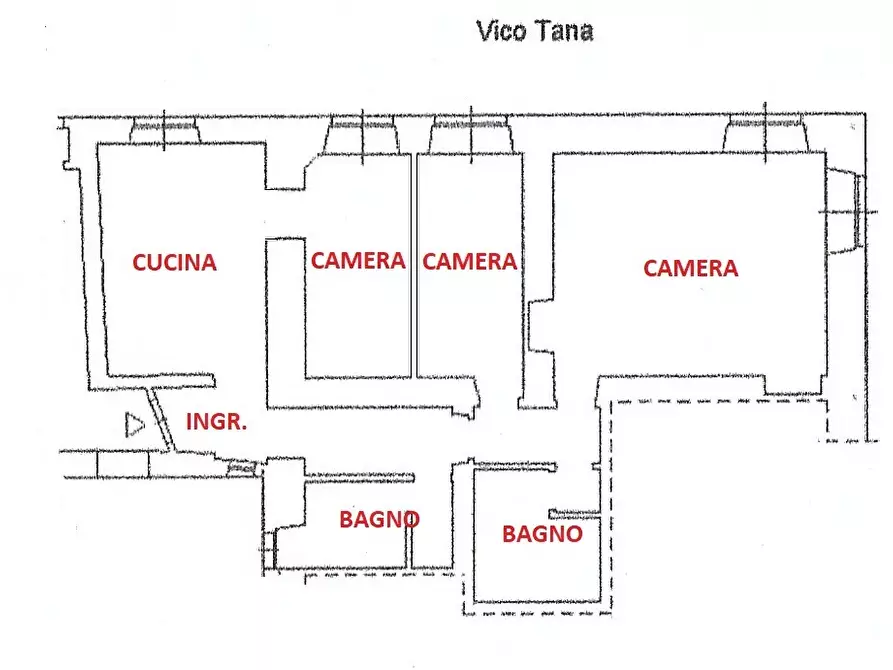Immagine 12 di Quadrilocale in affitto  in Vico Tana 2 a Genova