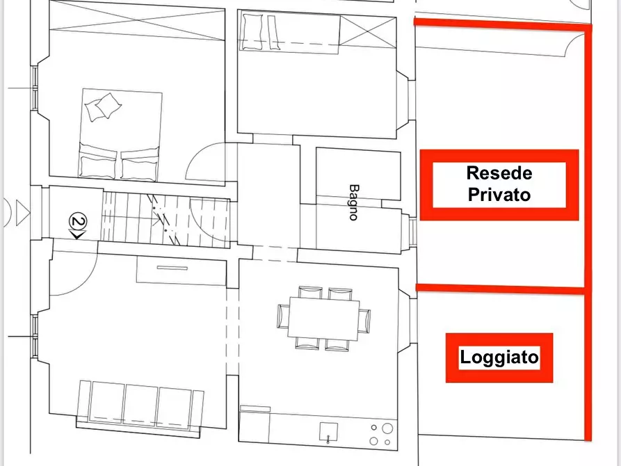 Immagine 14 di Quadrilocale in affitto  in Via Luca Landucci a Firenze