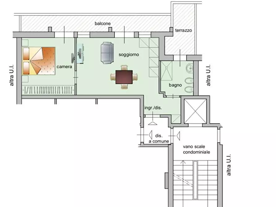 Immagine 11 di Bilocale in vendita  in Via del Saletto a Firenze