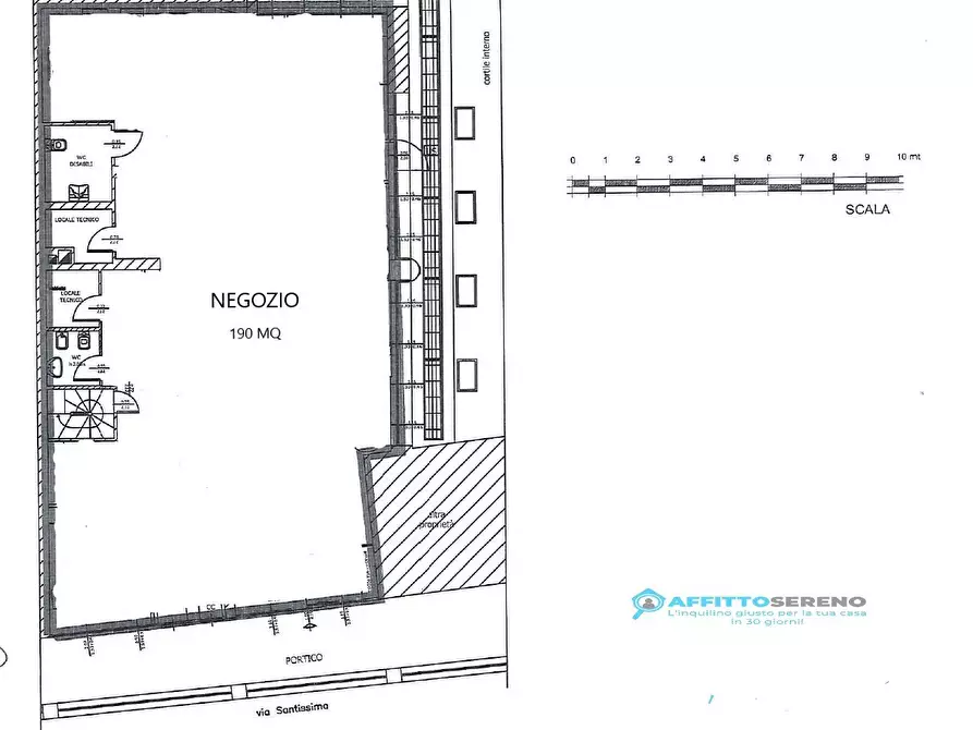 Immagine 10 di Locale commerciale in affitto  in Via Santissima a Borgosatollo