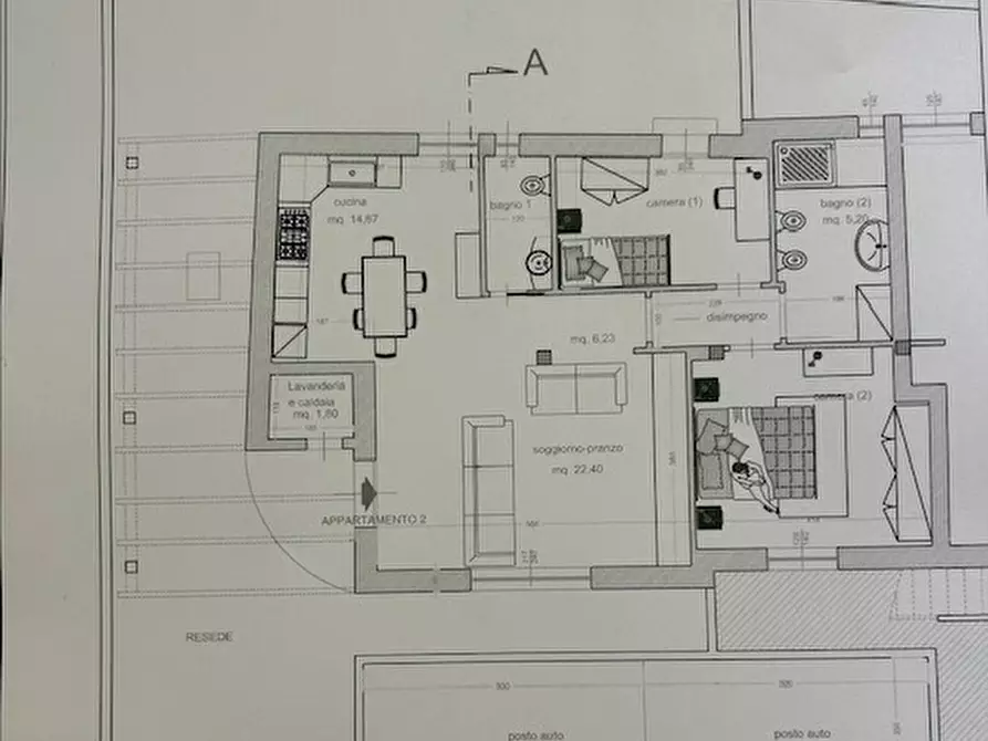 Immagine 10 di Appartamento in vendita  a Vicopisano