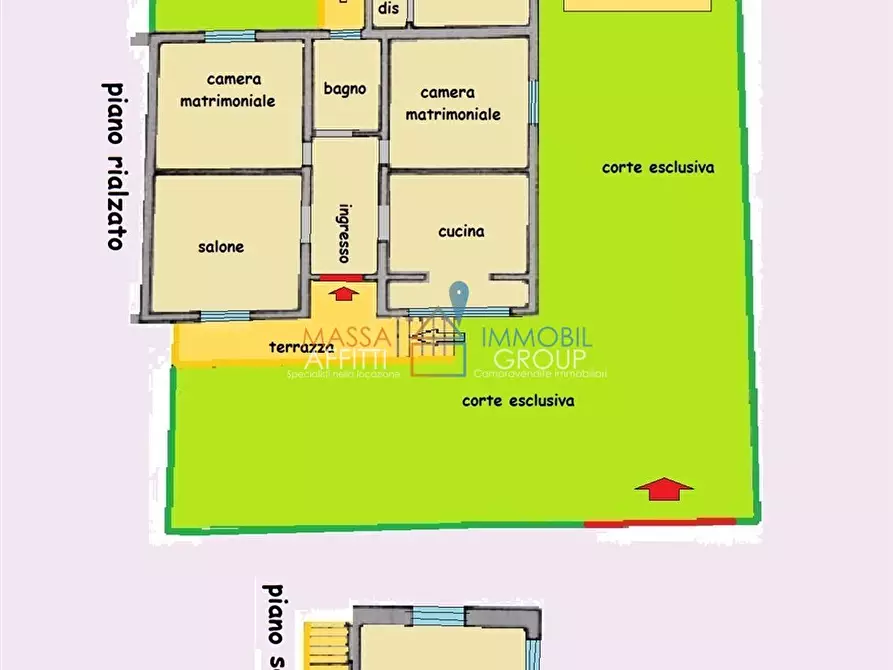 Immagine 25 di Porzione di casa in vendita  in Via Pratta 6 a Massa