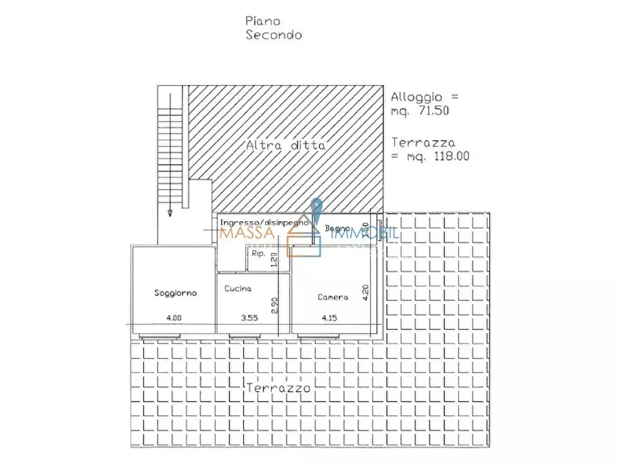 Immagine 7 di Trilocale in vendita  in Via Argine Destro Carrione 29BIS a Carrara