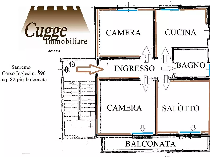 Immagine 27 di Trilocale in vendita  in Corso degli Inglesi 590 a San Remo