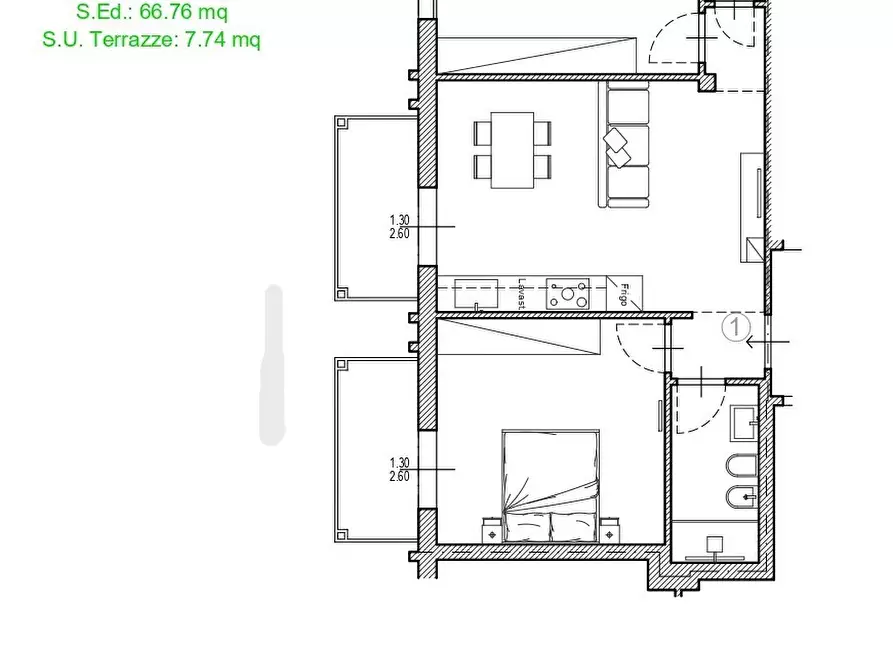 Immagine 13 di Trilocale in vendita  in Via del Gignoro a Firenze