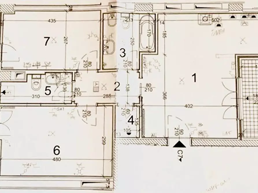 Immagine 20 di Trilocale in affitto  in Piazza Bonsanti a Firenze