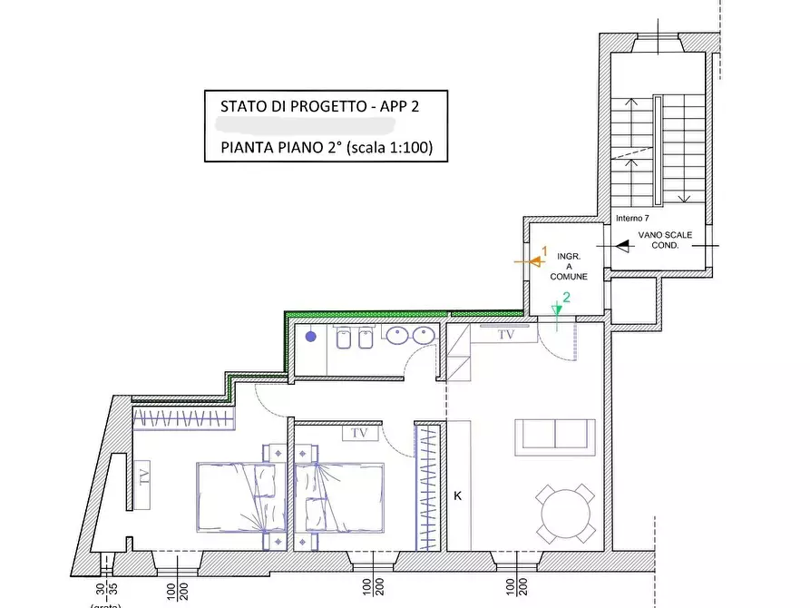 Immagine 14 di Trilocale in vendita  in Via Masaccio a Firenze