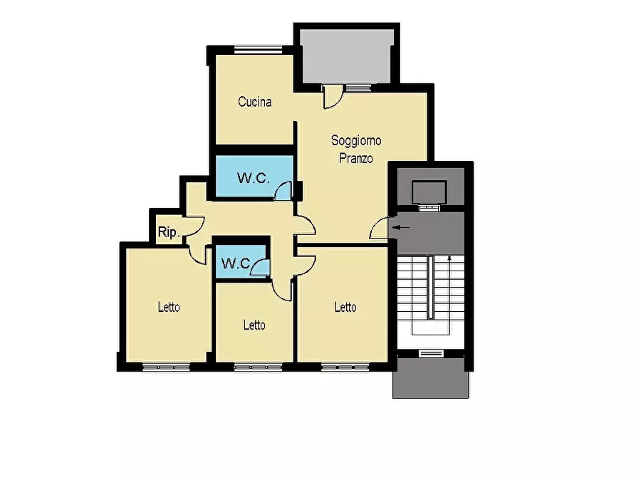 Immagine 11 di Quadrilocale in vendita  a Catanzaro