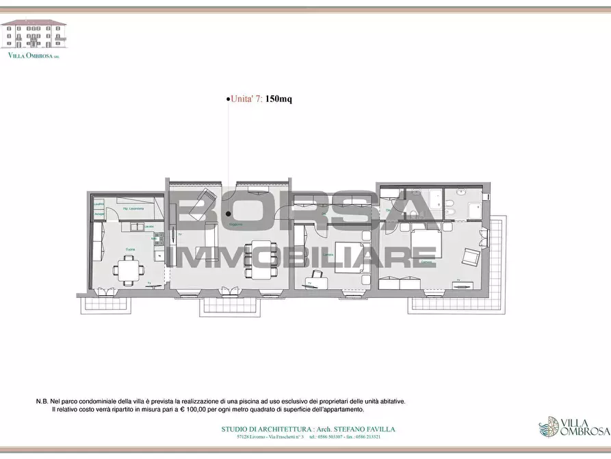 Immagine 3 di Appartamento in vendita  in Via Ombrosa 8 a Livorno