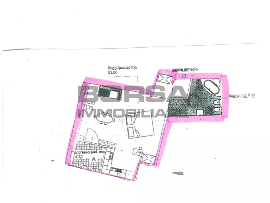 Immagine 1 di Monolocale in vendita  in Via Maggi 55 a Livorno