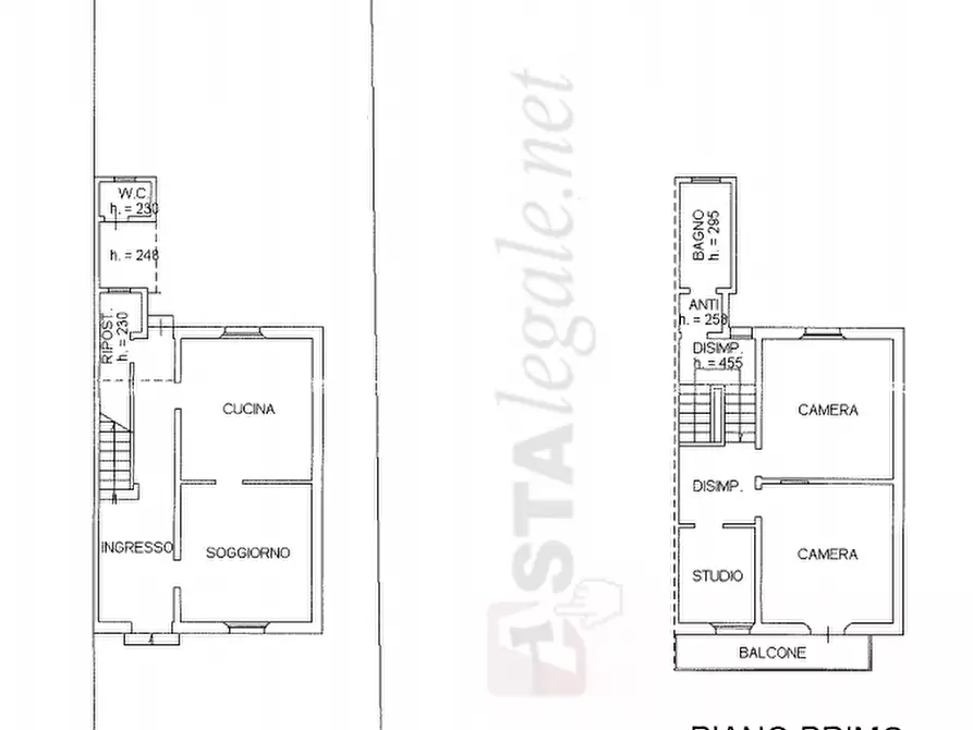 Immagine 7 di Porzione di casa in vendita  a Forli'
