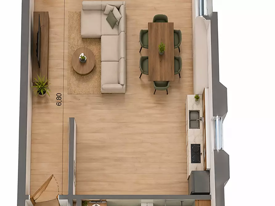 Immagine 1 di Trilocale in vendita  a Livorno