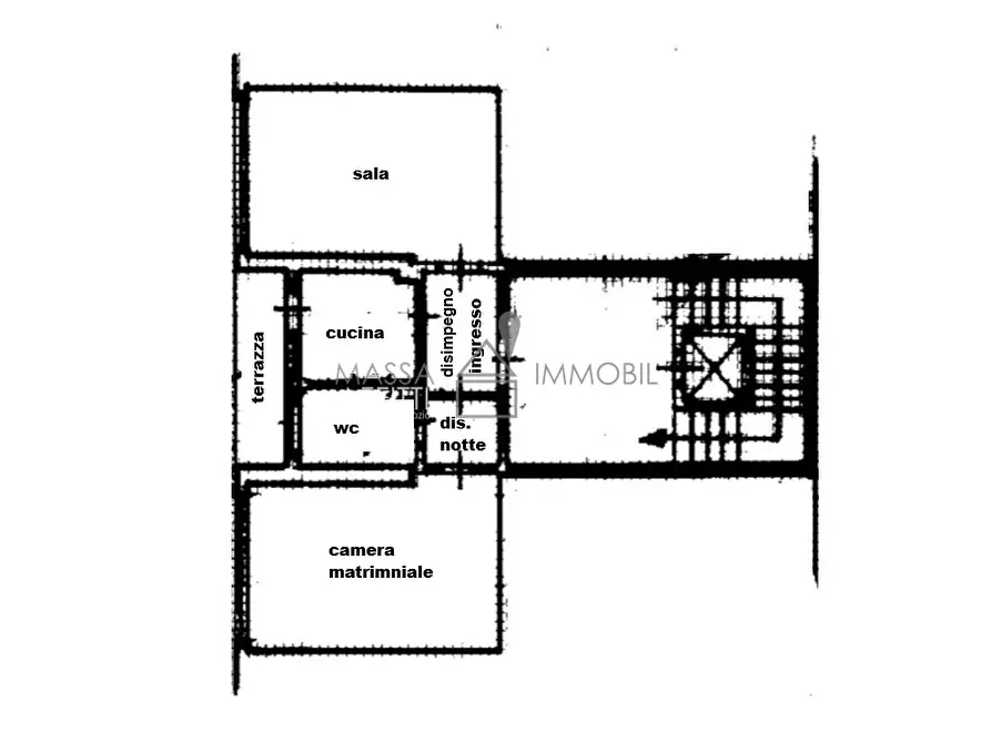 Immagine 20 di Trilocale in vendita  in Via del Patriota 17 a Massa