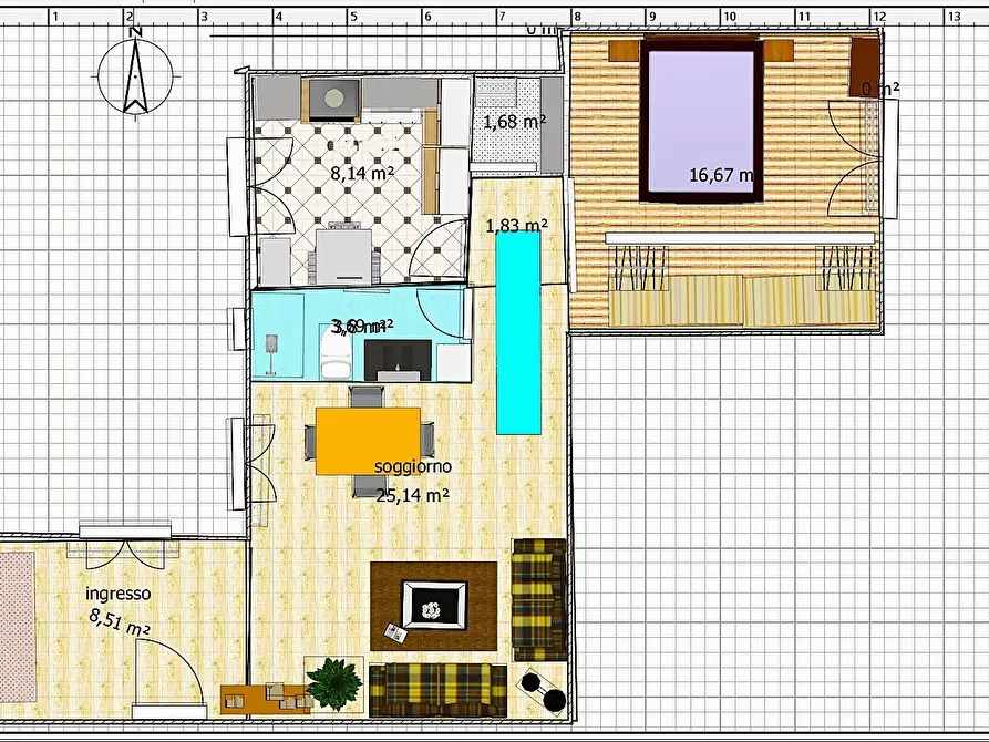 Immagine 19 di Trilocale in vendita  in Corso Alessandro de Stefanis 21 a Genova