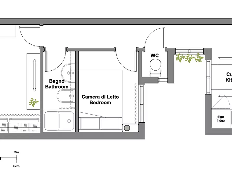 Immagine 16 di Trilocale in affitto  in Via di Santa Lucia a Firenze