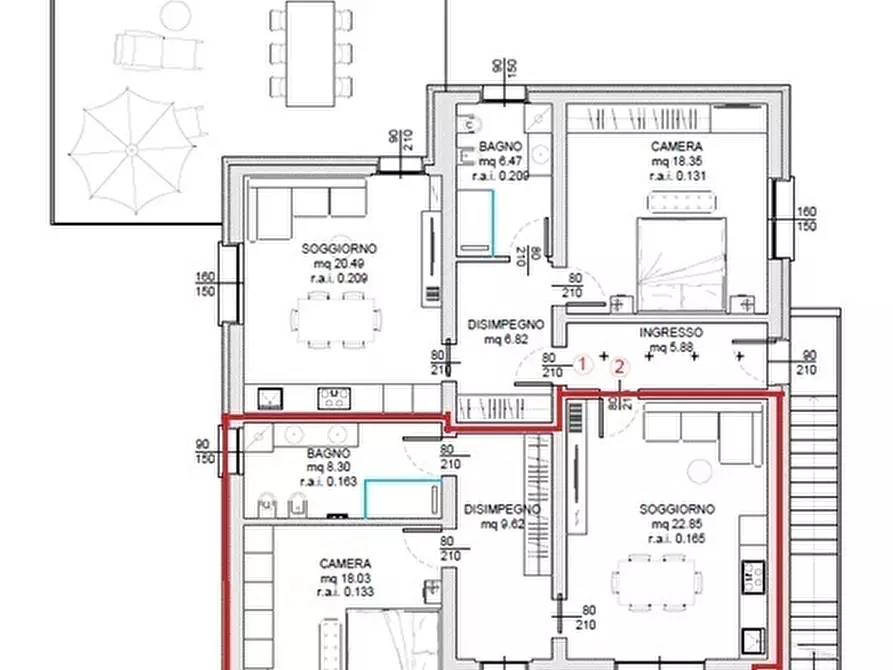 Immagine 11 di Bilocale in vendita  in via Quarena 180 a Gavardo