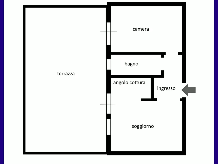 Immagine 22 di Bilocale in vendita  a Rapallo