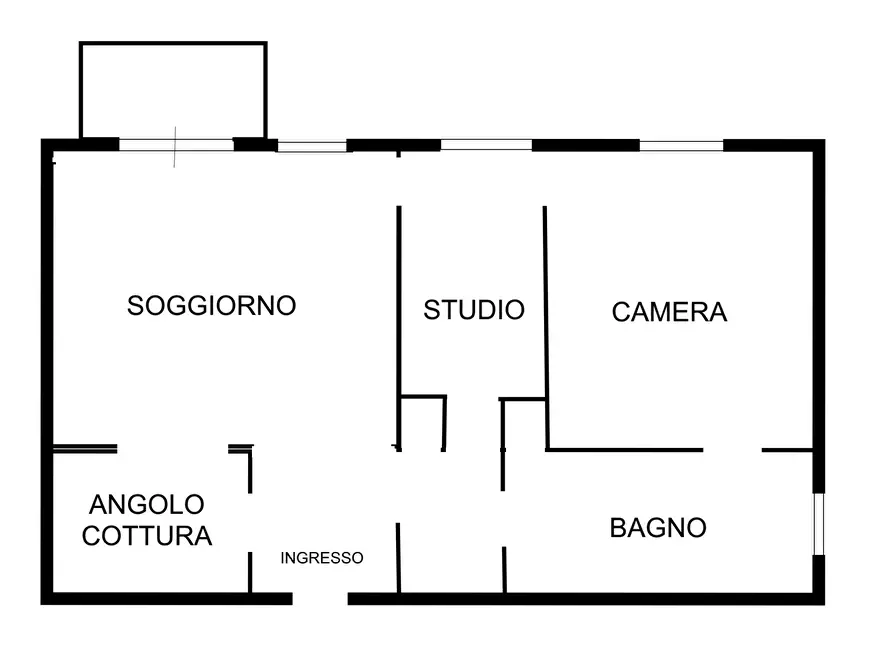 Immagine 13 di Bilocale in vendita  a Rapallo