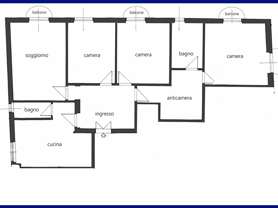 Immagine 13 di Quadrilocale in vendita  a Rapallo