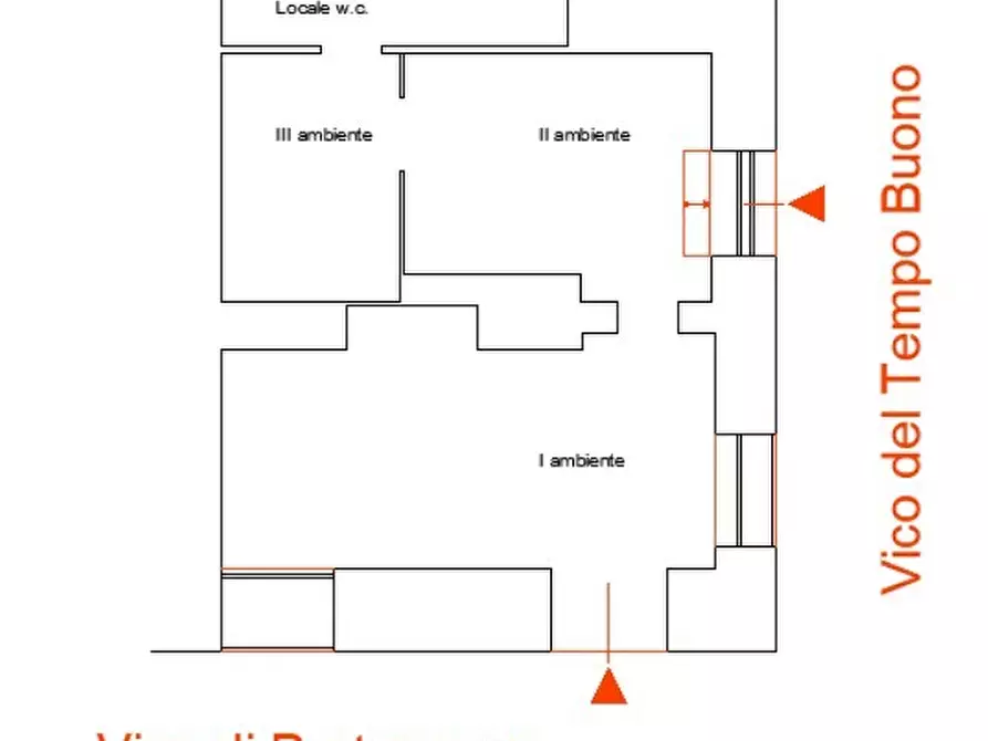 Immagine 2 di Magazzino in vendita  in Vico del Tempo Buono 11 a Genova