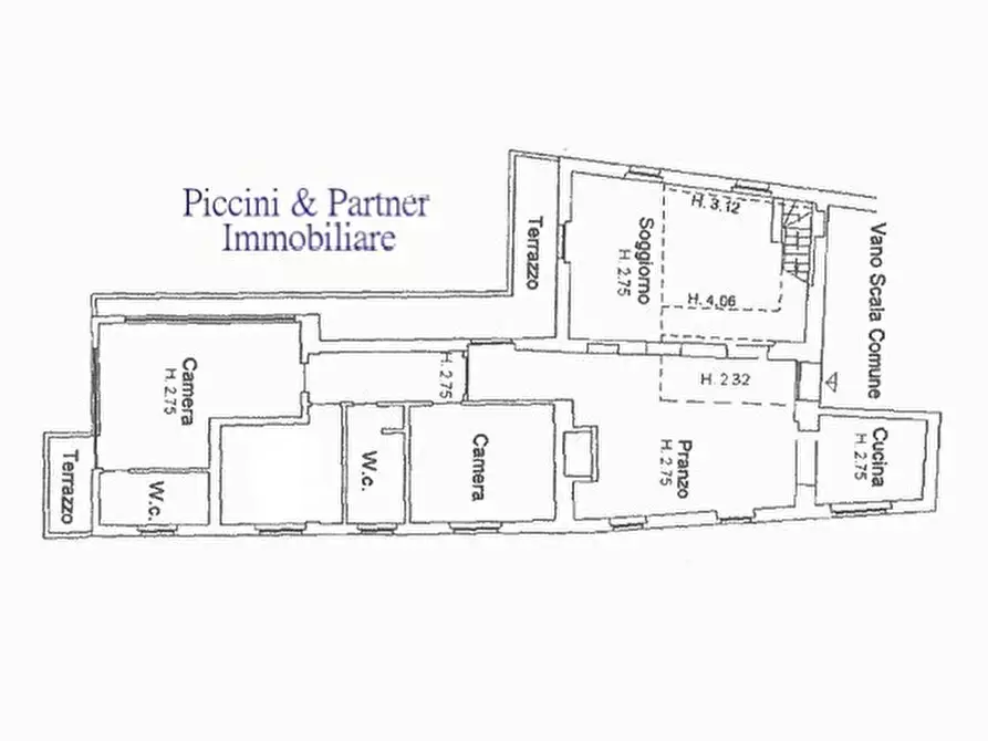 Immagine 54 di Pentalocale in vendita  in Via Orvieto 2 a Perugia