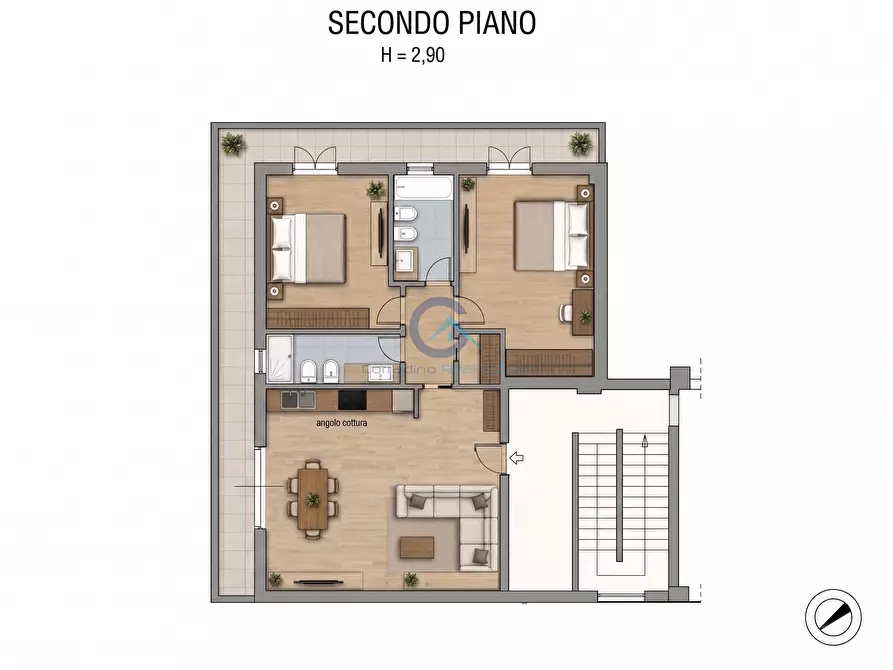 Immagine 10 di Trilocale in vendita  in Via Vasco da Gama 34 a Catanzaro