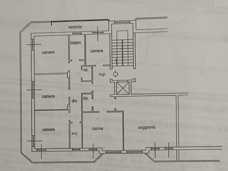 Immagine 13 di Quadrilocale in vendita  in via ronchi 93 a Pescara