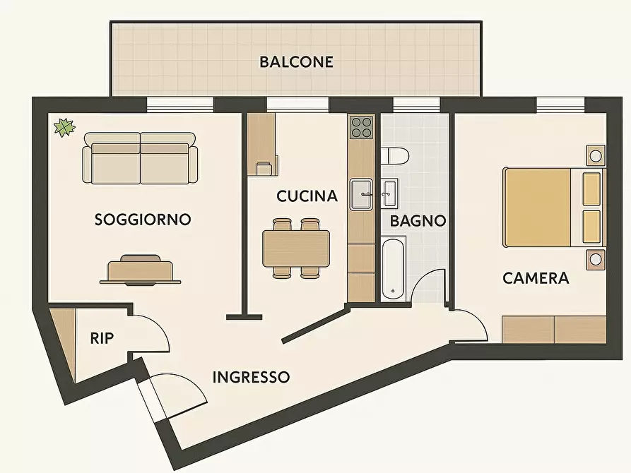 Immagine 10 di Bilocale in vendita  a Rapallo