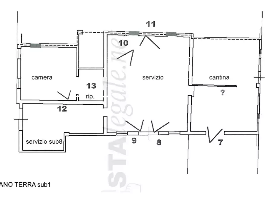 Immagine 1 di Porzione di casa in vendita  a Faenza