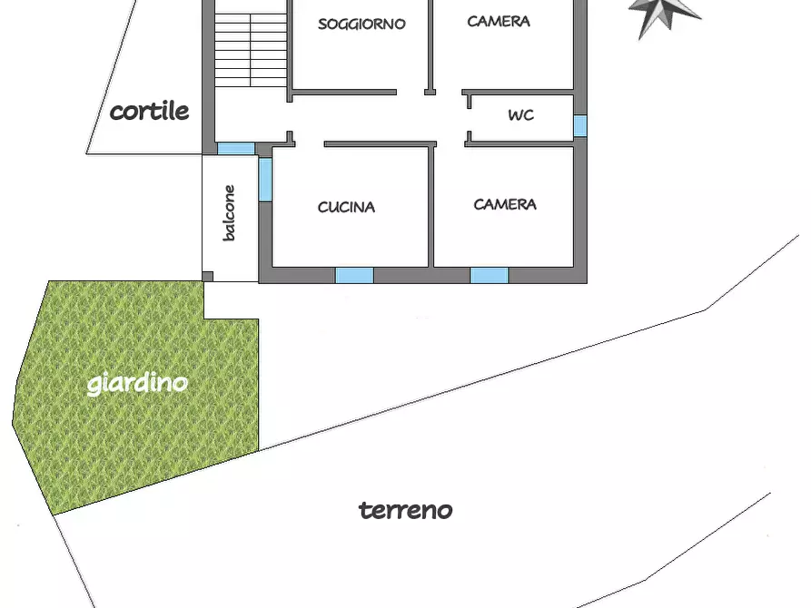 Immagine 25 di Trilocale in vendita  in Via Carotole 26 a Castiglione Chiavarese