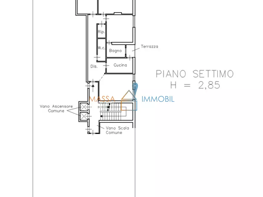 Immagine 11 di Pentalocale in vendita  in Via Europa 13 a Massa