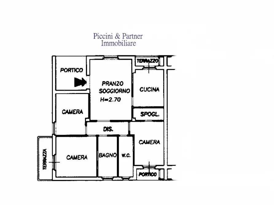 Immagine 61 di Porzione di casa in vendita  in Via Fioretti a Castiglione Del Lago