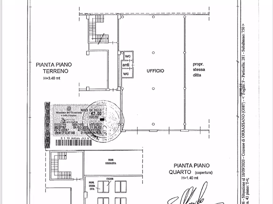 Immagine 13 di Ufficio in vendita  in Via Torino 43/45 a Orbassano