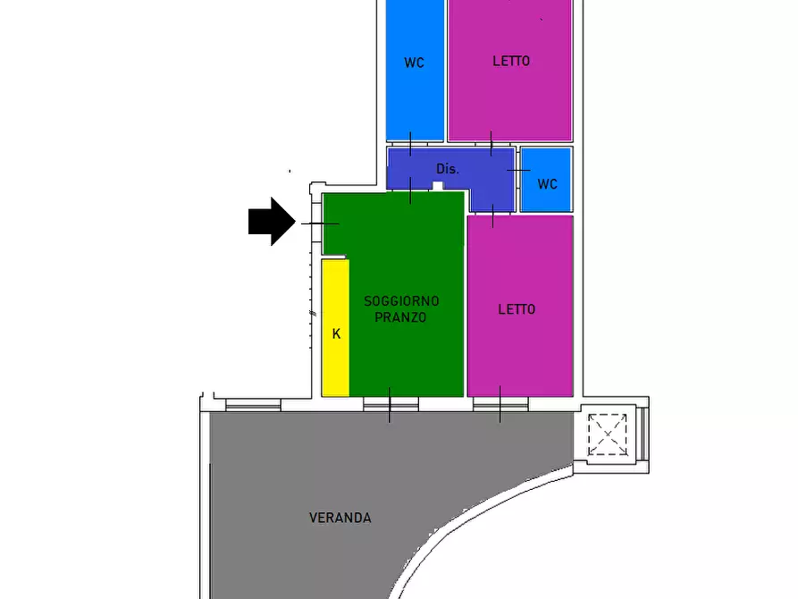 Immagine 27 di Trilocale in vendita  in Largo Fontanelle a Monopoli