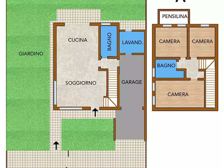 Immagine 4 di Casa bifamiliare in vendita  in asiago snc a Noventa Vicentina