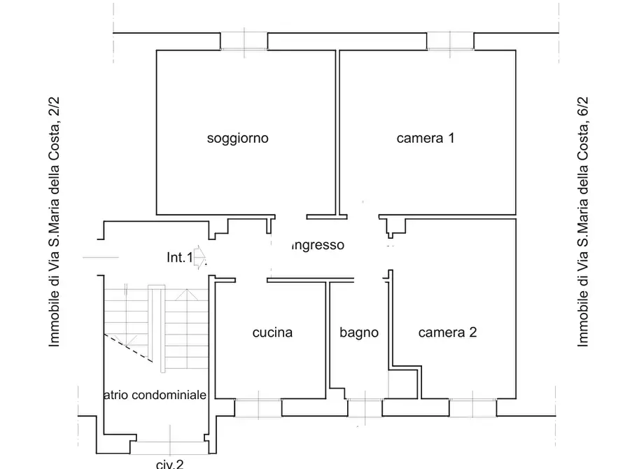Immagine 2 di Quadrilocale in vendita  in Via Santa Maria della Costa 2 a Genova