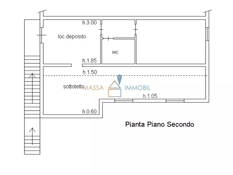 Immagine 62 di Villetta a schiera in vendita  in Via Puliche 308 a Massa