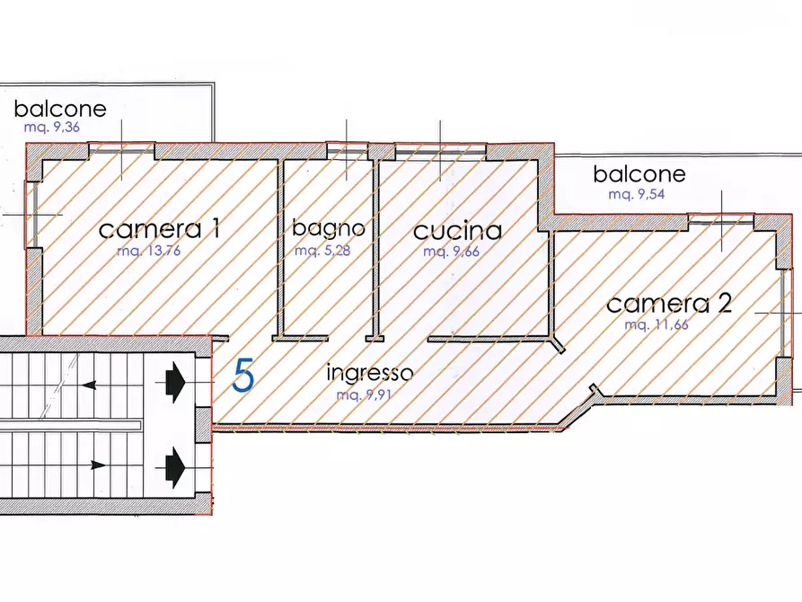 Immagine 40 di Trilocale in vendita  in Via Enrico Toti 1 a Loano