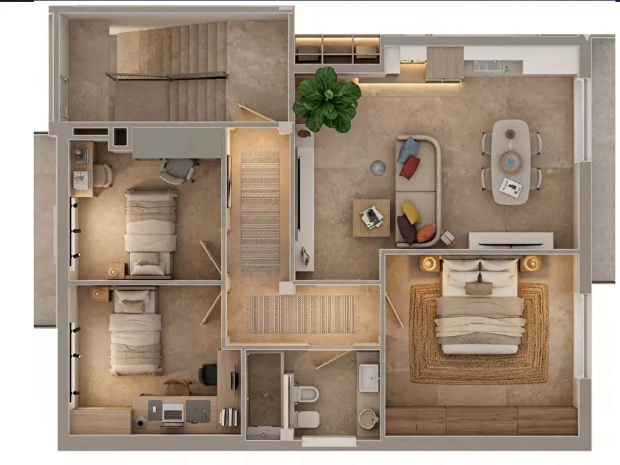 Immagine 3 di Quadrilocale in vendita  in Via Madonnina 5 a Borgosatollo