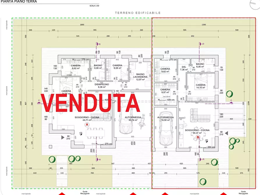 Immagine 3 di Casa bifamiliare in vendita  a Pralboino