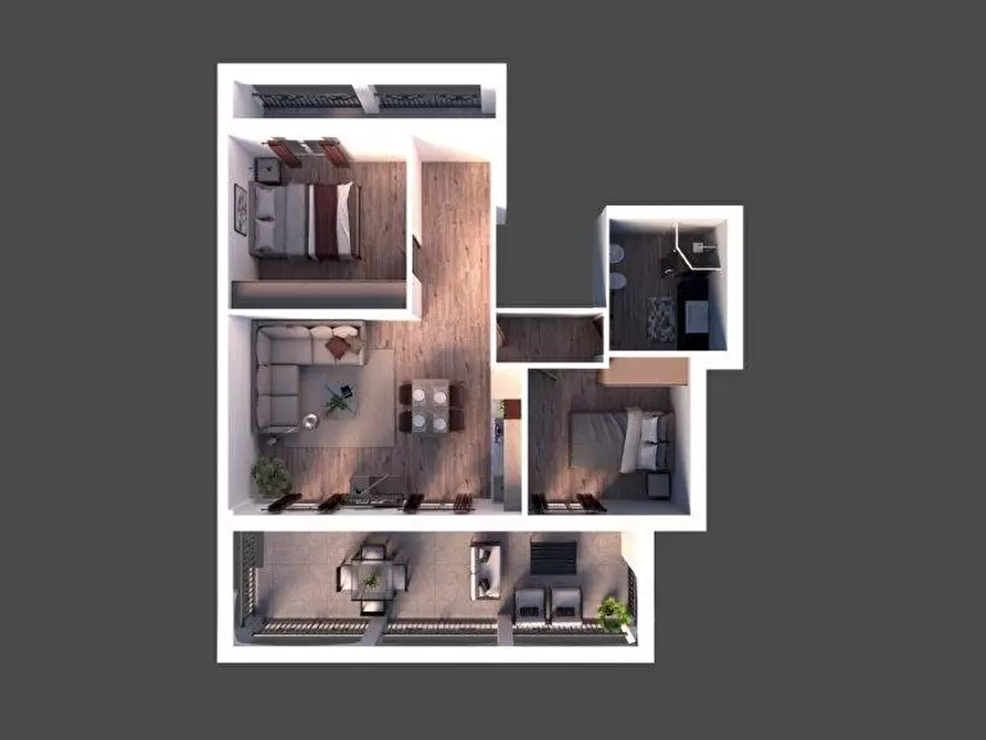 Immagine 10 di Trilocale in vendita  in CORSO MONTECARLO 76 a Ventimiglia