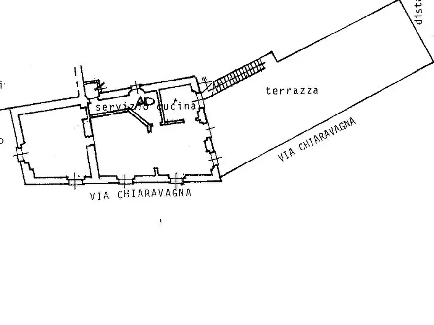 Immagine 2 di Pentalocale in vendita  in Via Chiaravagna 35 a Genova