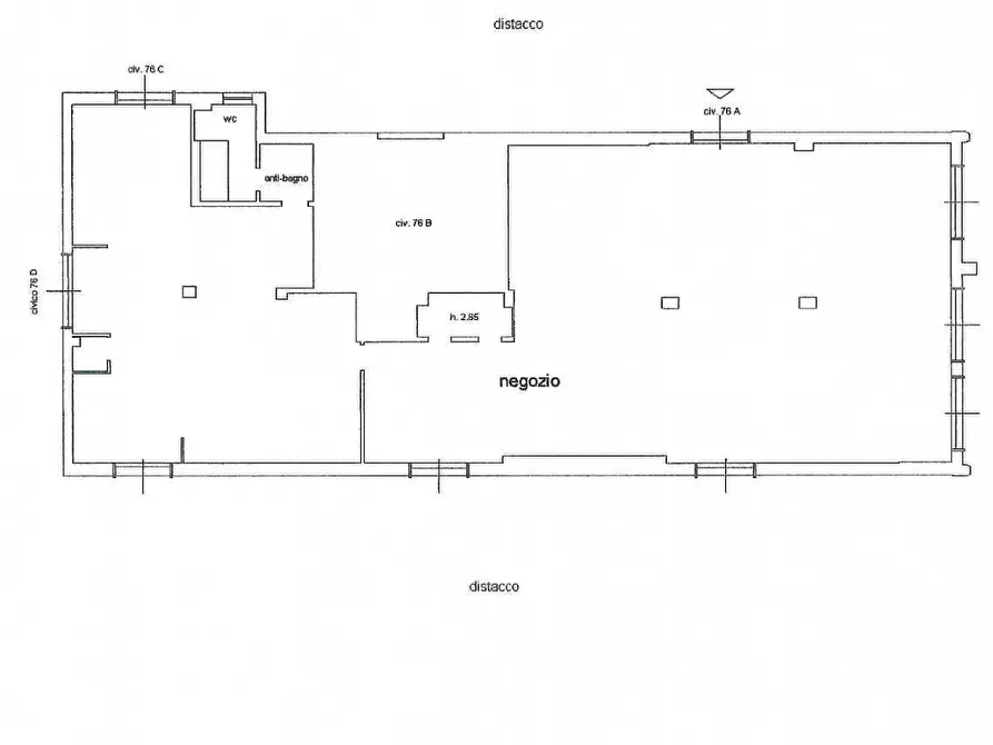 Immagine 4 di Locale commerciale in vendita  in Via Fratelli Canepa 76 a Serra Riccò