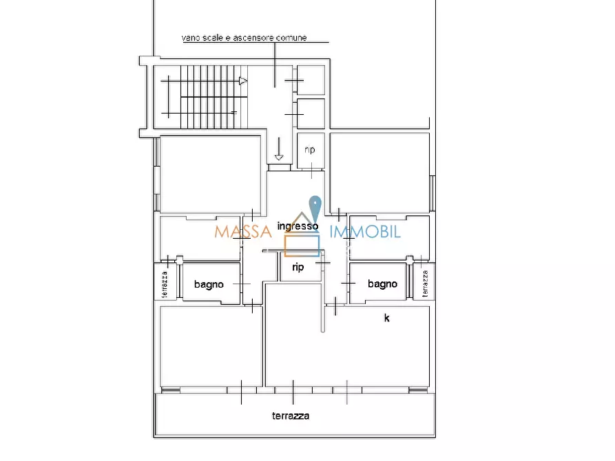 Immagine 36 di Pentalocale in vendita  in Viale Giacomo Puccini 26 a Massa