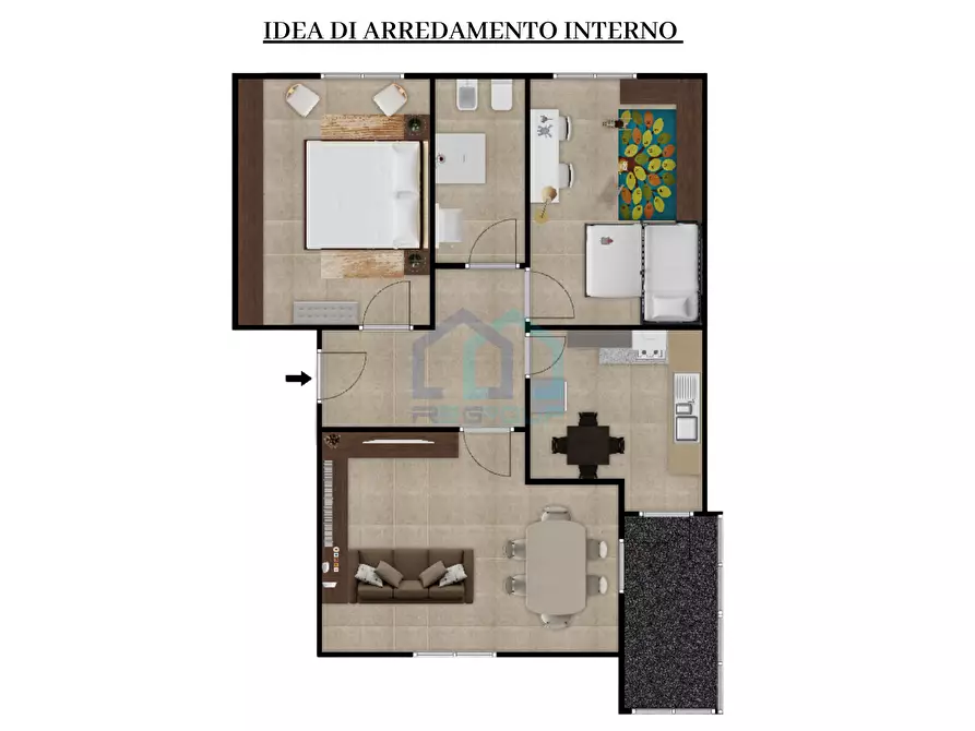 Immagine 16 di Quadrilocale in vendita  in via fedele 21 a Cairo Montenotte