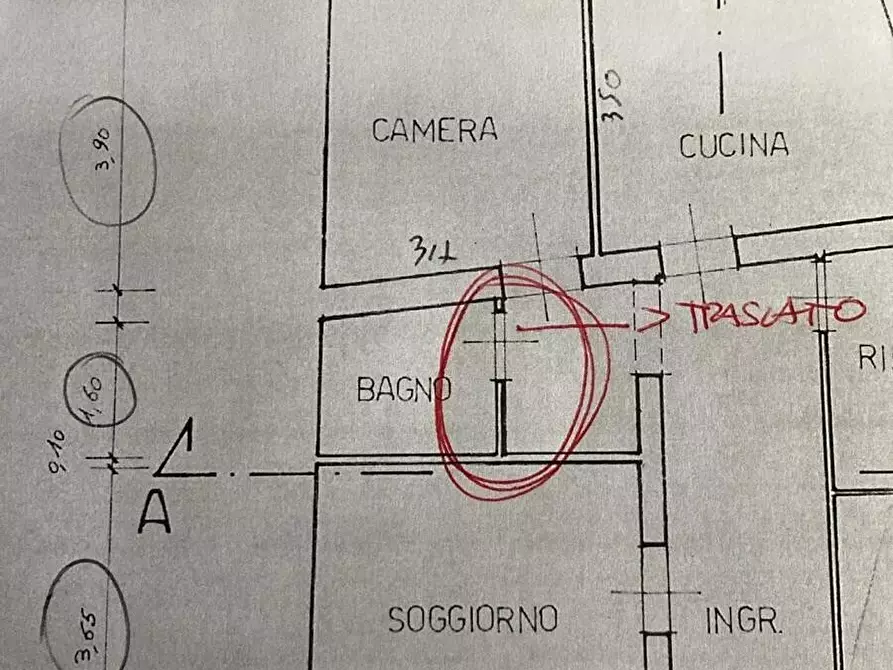 Immagine 10 di Trilocale in affitto  in Via di Quarto a Firenze